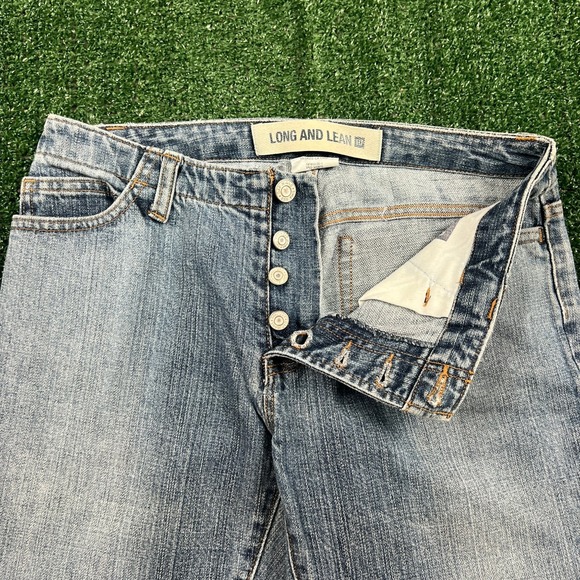 VTG GAP Long And Lean Jeans Womens Sz 4 29x31" Flare Bell Bottom Buttom Fly Y2K - Picture 2 of 9